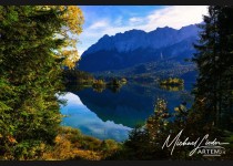 Herbststimmung Spiegelungen Zugspitze 